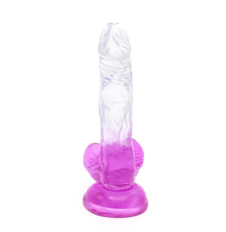 This special transparent dildo has an amazing color mix and ... Kiotos - Realistic Dildo 03 - Purple photo-6