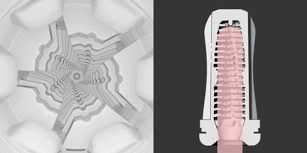 This is a kind of extreme polygon friction stimulation that ... Drywell - Ghost Masturbator - Clear photo-3