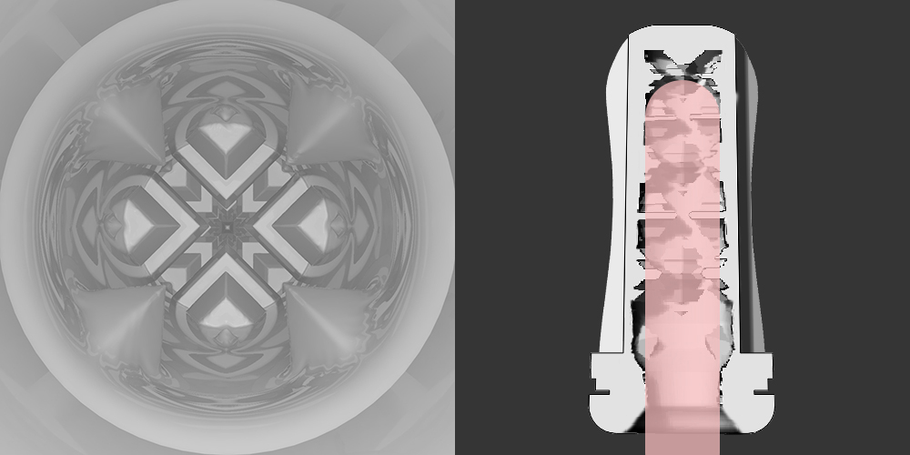 This is a kind of extreme polygon friction stimulation that ... Drywell - X Men Masturbator - Clear photo-3