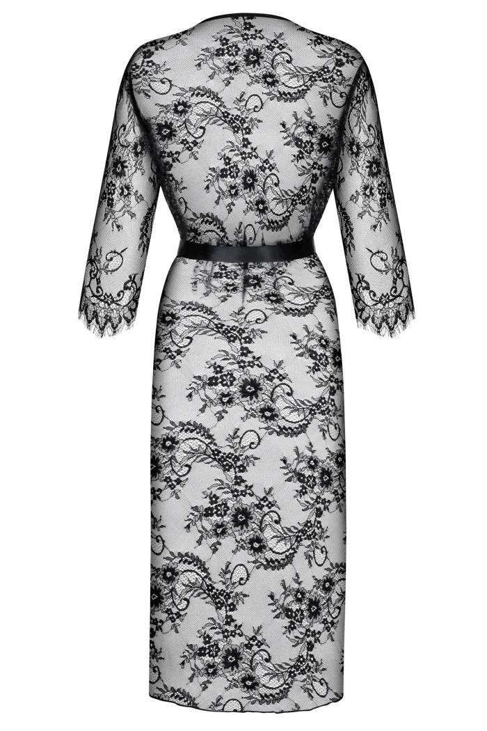 Obsessive - Lashy Peignoir - Black - S/M photo