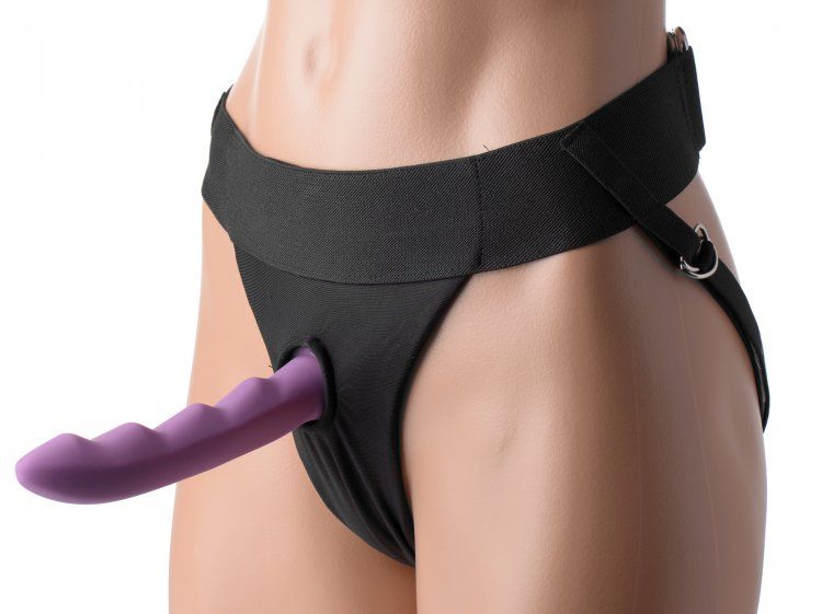 Couture and comfort collide with the uniquely designed Avalo... Strap U - Avalon Jock Style Harness - Black photo-4