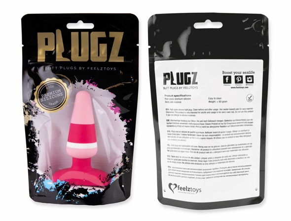 Plugz is a series of beautiful butt plugs that are made of h... FeelzToys - Plugz Butt Plug - Pink photo-4