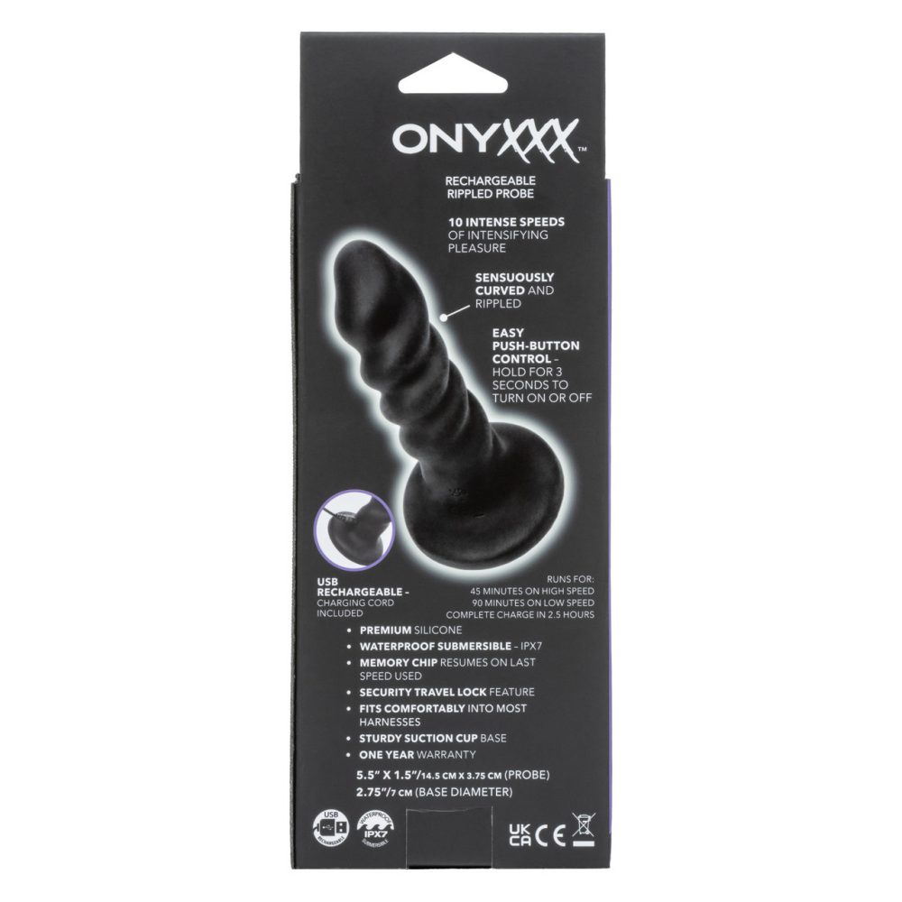 CEN - Onyxxx Rippled Anal Probe - Black photo-9