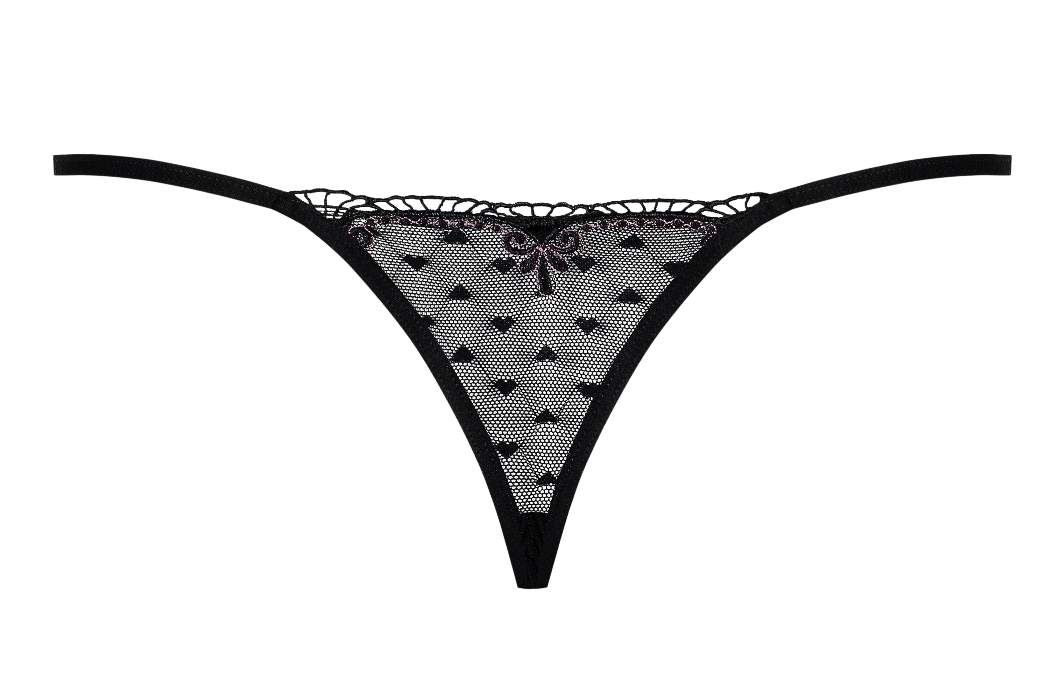 This thong is even better than TicTac! It’s soooo... Obsessive - Subtelia Thong - Black - L/XL photo-8