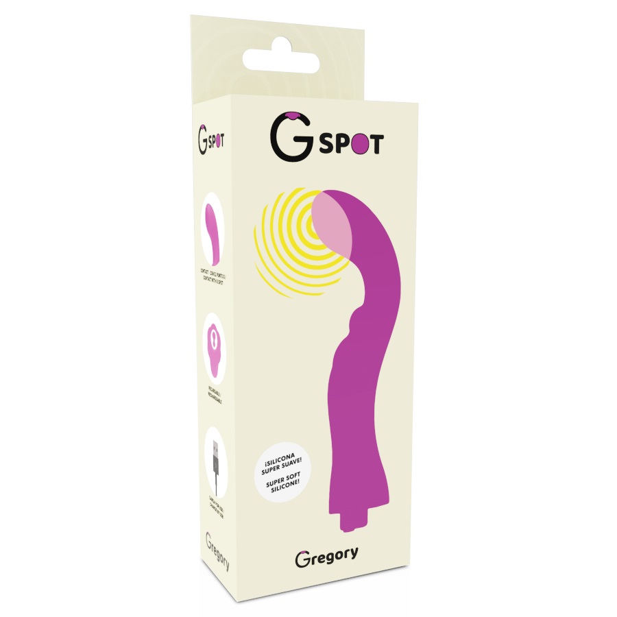 Pleasant rechargeable G-spot vibrator, Gregory is a massager... G-Spot - Gregory Vibrator - Purple photo-5