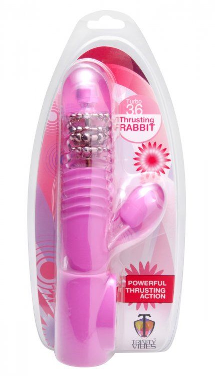 This thrusting powerhouse has 6 modes of vibration and 6 pul... Trinity Vibes - Turbo 36 Thrusting Rabbit Vibe - Purple photo-4