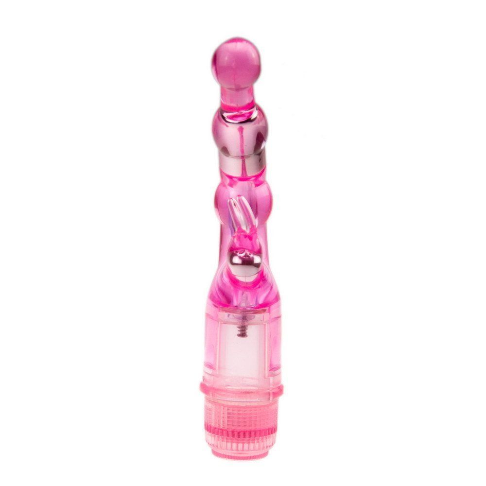 Use your waterproof Naughty Rabbit Vibrator in the tub, show... Aphrodisia - Naughty Rabbit Crystal Stimulator Vibe - Pink photo-3