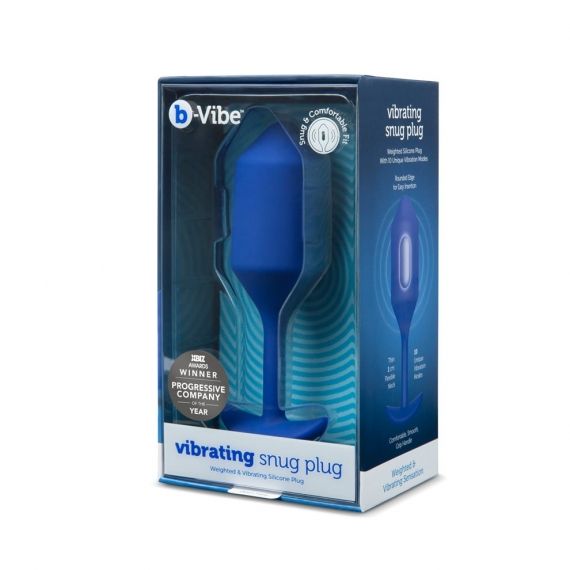 Combine the feeling of fullness and vibrations to experience... B-Vibe - Vibrating Snug Plug 4 - Navy photo-9