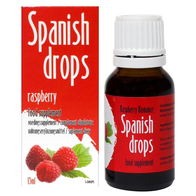The Spanish Drops Raspberry Romance with the romantic sweet ... Cobeco - Spanish Fly Rasberry Romance - 15ml photo-3
