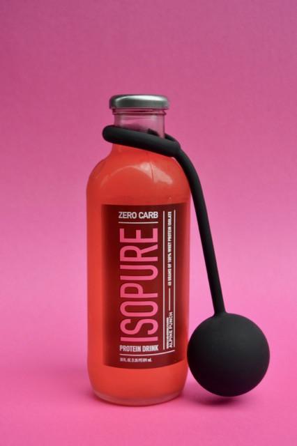 Combining cock and anal stimulation, this solid silicone toy... TOF - Silicone Cock Ring with Heavy Anal Ball photo-9