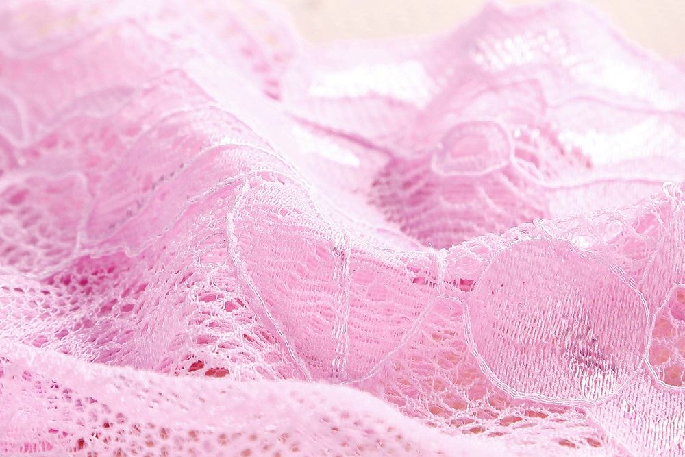 SB - Crotchless Lace Panties w Bow - Light Pink photo-12