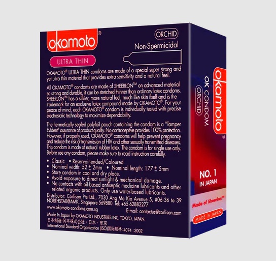 Okamoto - Orchid Ultra Thin 3's Pack photo-2