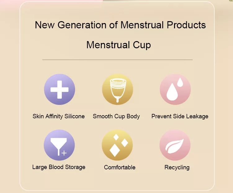 Medical silicone reusable eco-friendly menstrual cup
S 35*6... MT - Menstrual Cup L - Pink photo-5