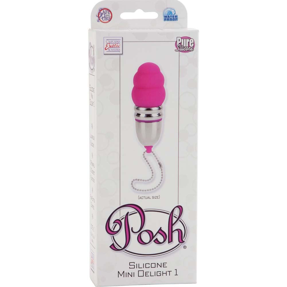 Posh Silicone Mini Delight is a tempting treat you can enjoy... CEN - Posh Mini Delight 1 Bullet - Pink photo-4
