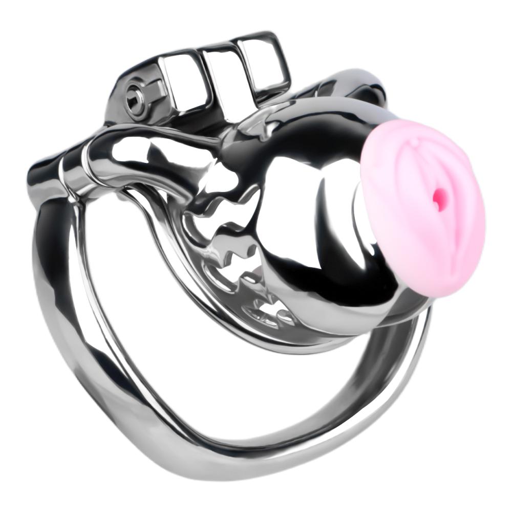 Material: 304 Stainless steel
Cage high: 72mm &nb... FAAK - Metal Pig Chastity Cage w Catheter - Black photo-4