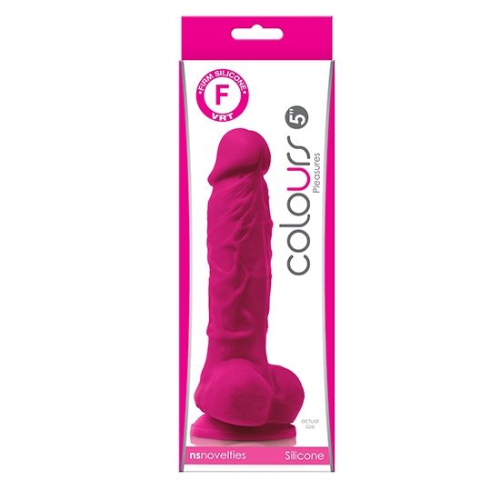 NS Novelties - Pleasures 5'' Dildo - Pink photo-6