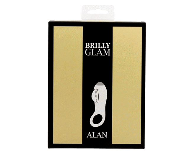 Conceived to fill and sublimate the pleasure of the couple. ... Brilly Glam - Alan Vibro Ring - Black photo-9