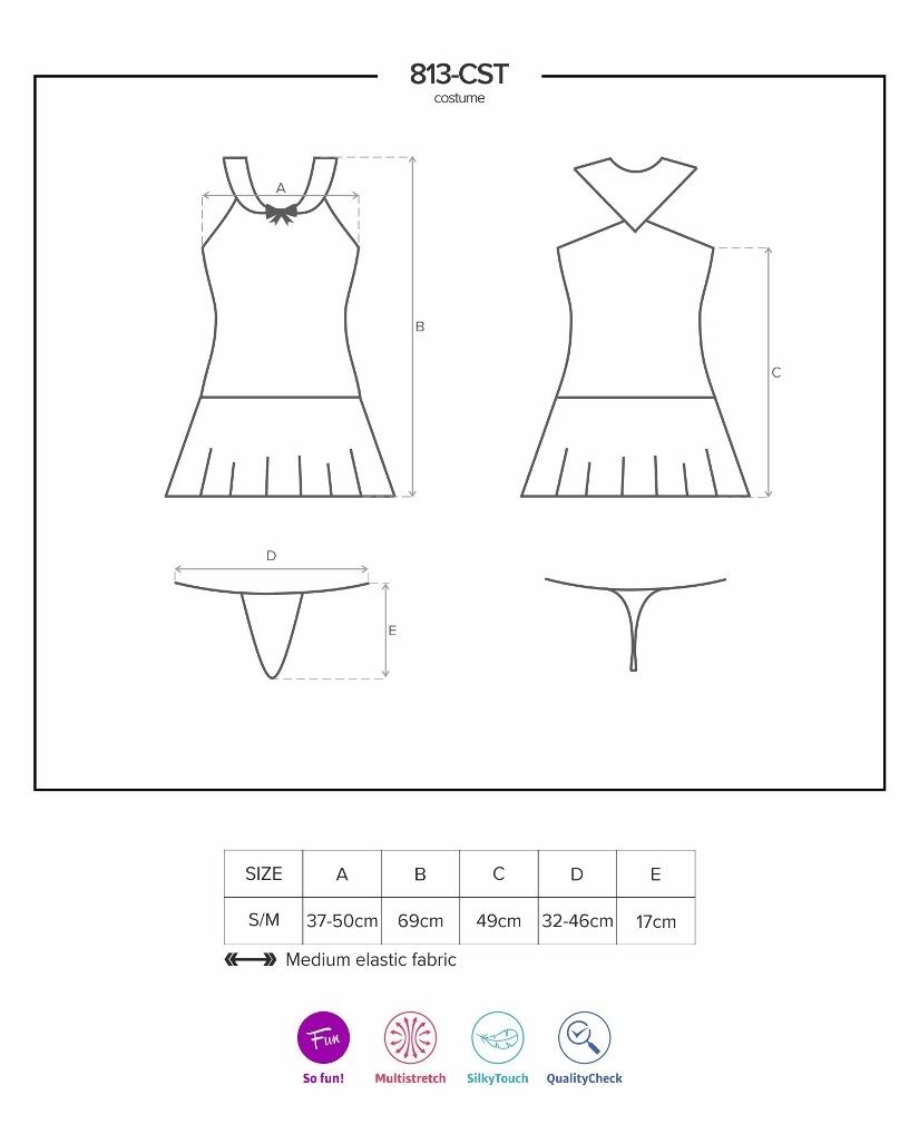 How to make your secret dreams come true? Get this sexy cost... Obsessive - 813-CST-8 Marine Costume - Blue - S/M photo-9