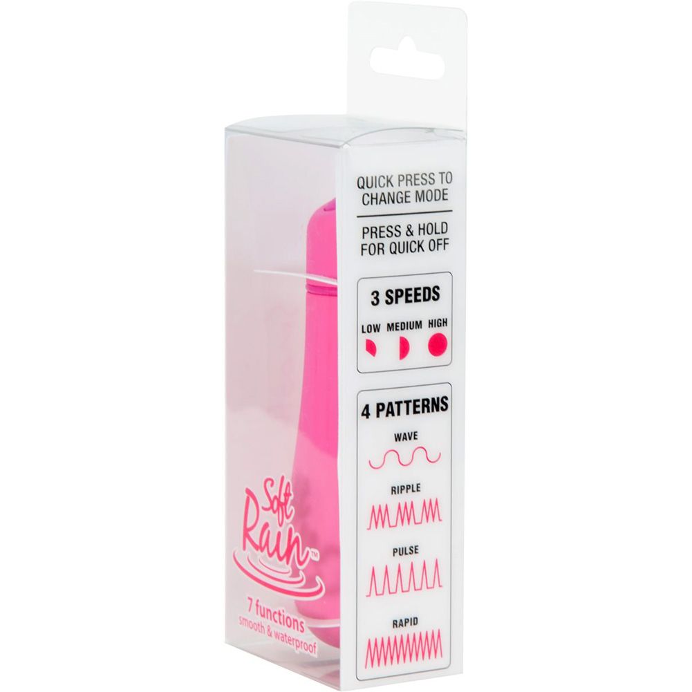 From the creative minds at PowerBullet comes the next evolut... Rain - 3'' Breeze Finish 7 Functions Bullet - Pink photo-5
