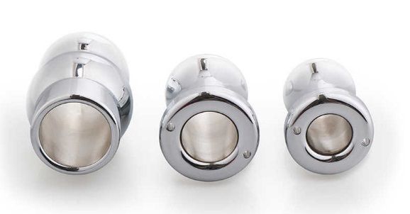 Total length: 60mm
Max width: 35mm&... MT - Hollow Anal Plug S-size - Silver photo-5