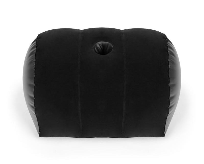 With its unique and ergonomic design, this inflatable pillow... Bedroom Fantasies - Straddler Inflatable Pillow - Black photo-5