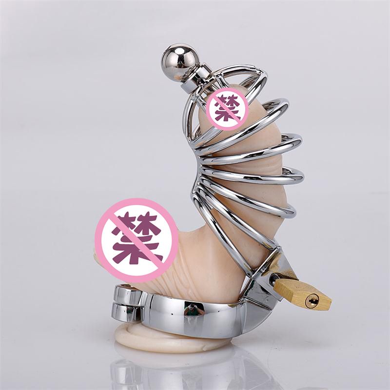 Disclaimer: These products as with all products on this site... MT - Cock Cage with Penis Plug Short 50mm photo-2