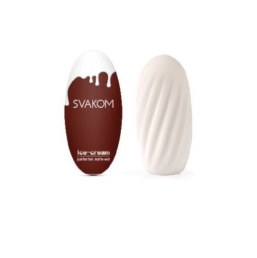Looks like an ice-cream for discreet carrying. But inside it... SVAKOM - Hedy - Brown photo-2