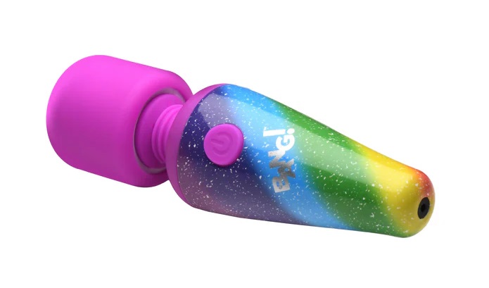 Elevate your self-love sessions with our high-performance vi... Bang! - Rainbow Mini Wand Vibrator photo-5