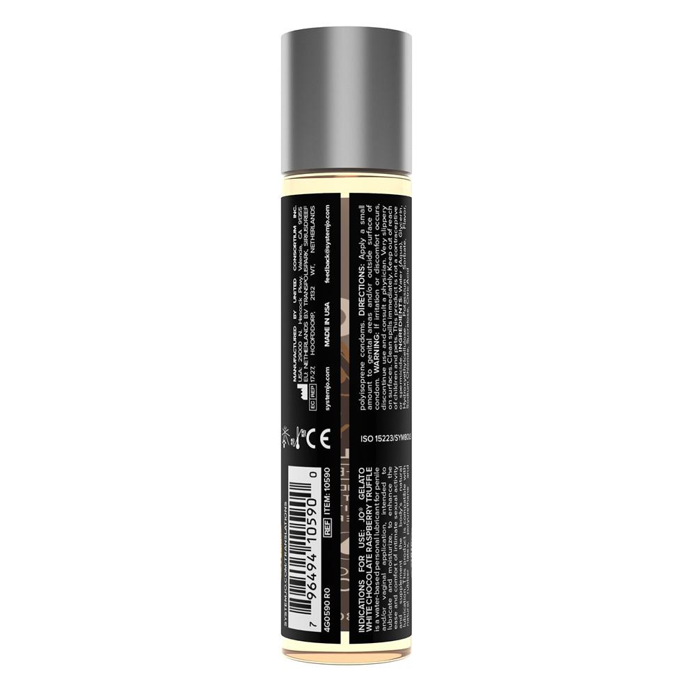 Gelato water-based flavored lubricants bring richness and de... JO - Gelato White Chocolate Raspberry Lubricant - 30ml photo-5