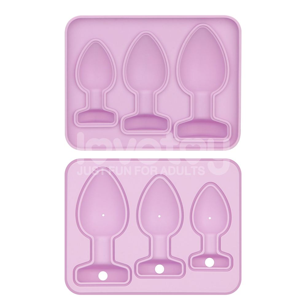Turn up the fun at your next party or private moment with th... Lovetoy - Anal Plug Chocolate Ice Tray - Pink photo-2