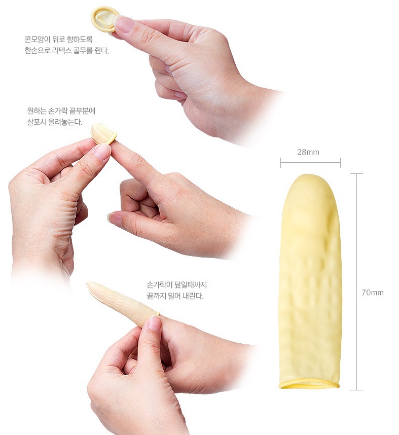 Red Container - Finger Love Condoms 5's Pack w Gel photo-3