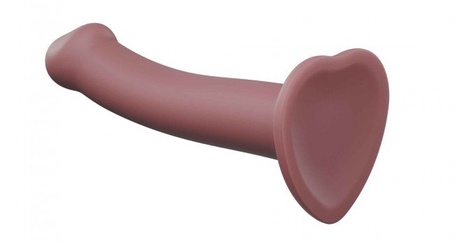 Sleek and minimalist design, high quality mono-density silic... Strap-On-Me - Mono Density Dildo S - Vieux Rose photo-3