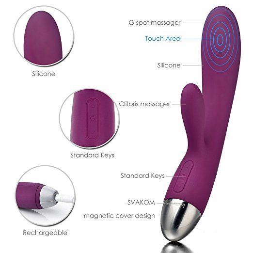 Lorna has a SVAKOM intelligent mode which highly imitates th... SVAKOM - Lorna Touch Sensor Rabbit - Violet photo-12