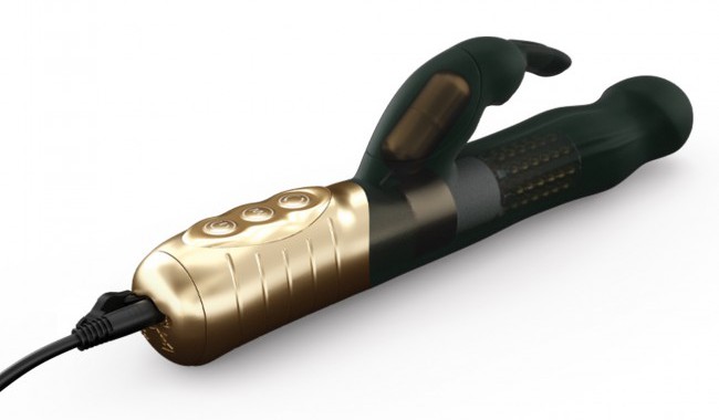 Rabbit vibrator with 3 simultaneous effects: special G-Spot ... Dorcel - Baby Rabbit 2.0 Rotating Vibe - Black photo-2