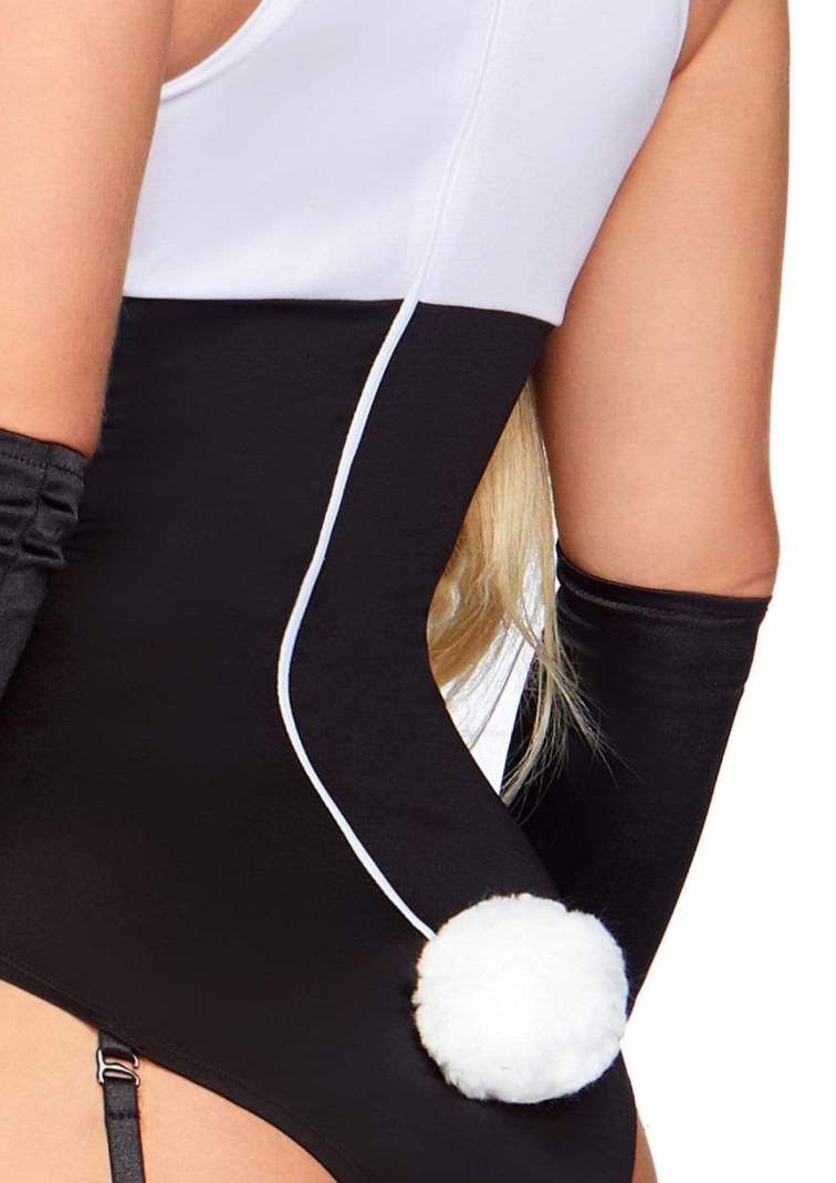 Leg Avenue - Tuxedo Bunny Costume w Tail & Ears - Black - M photo-5