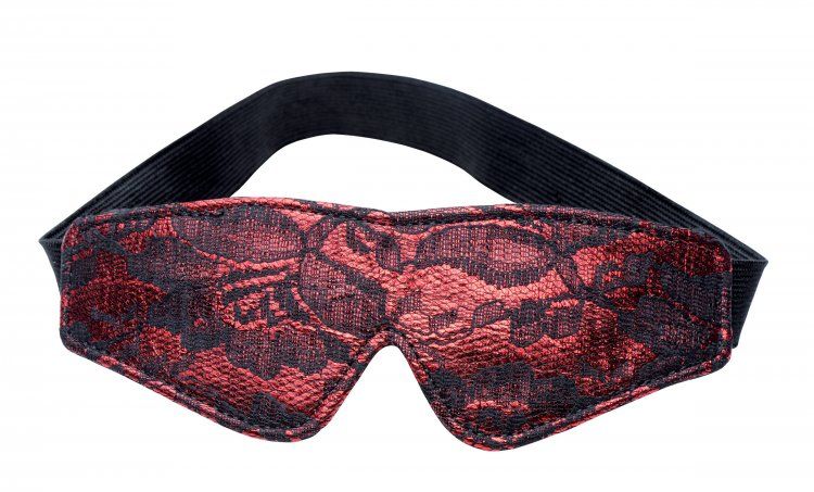 Everything you need for a wicked night of heightened ecstasy... Frisky - Laced Up 5 Piece Bondage Set - Red photo-3