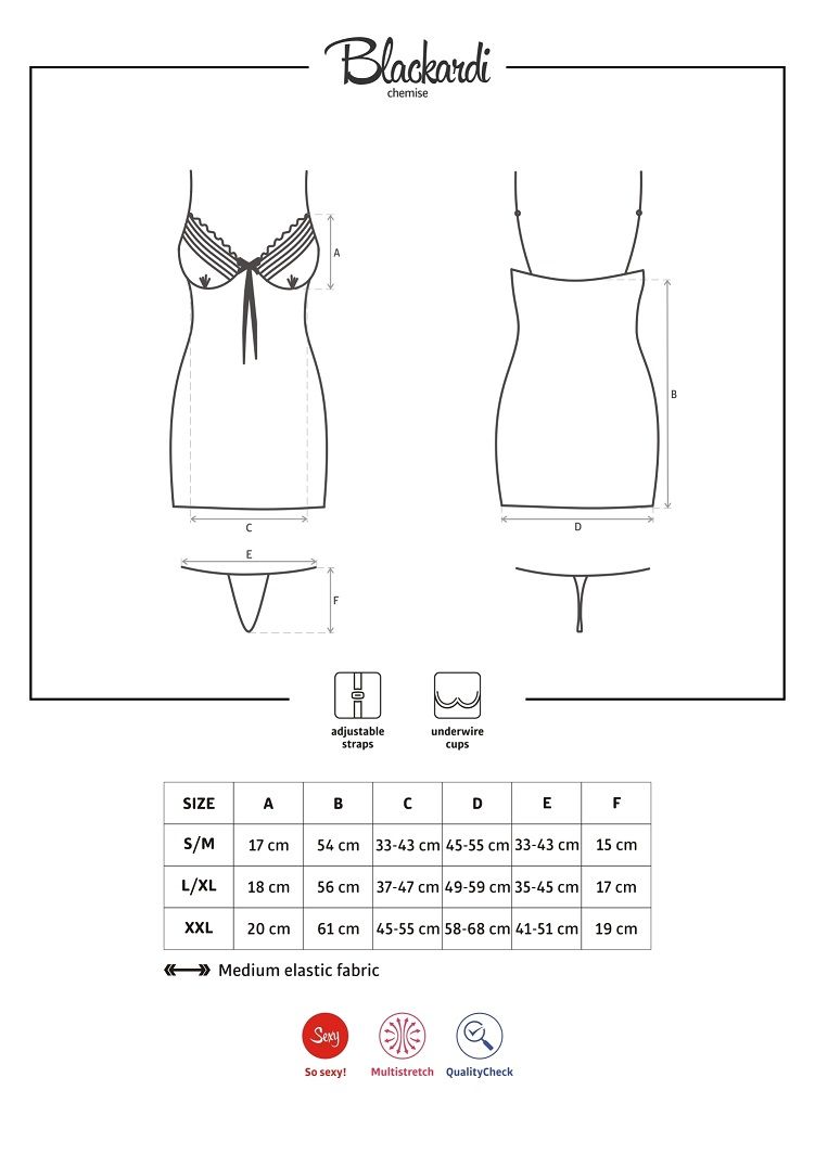 An evening spent with Blackardi? Why not! Close your eyes an... Obsessive - Blackardi Chemise & Thong - Turquoise - S/M photo-9
