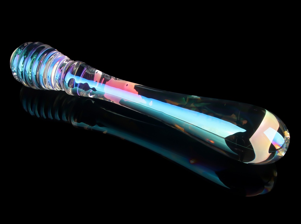 Lovetoy - Twin Pleasures Glass Dildo - Clear photo-6