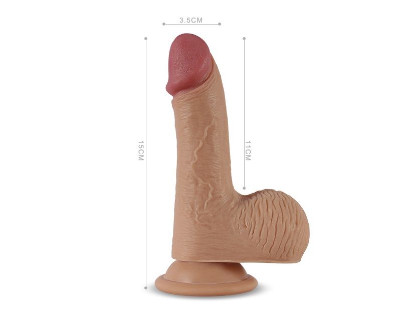 Built to deliver the most lifelike satisfaction, Luca from L... Lovetoy - 6.3" Dual Layered Nature Cock Luca - Flesh photo-6