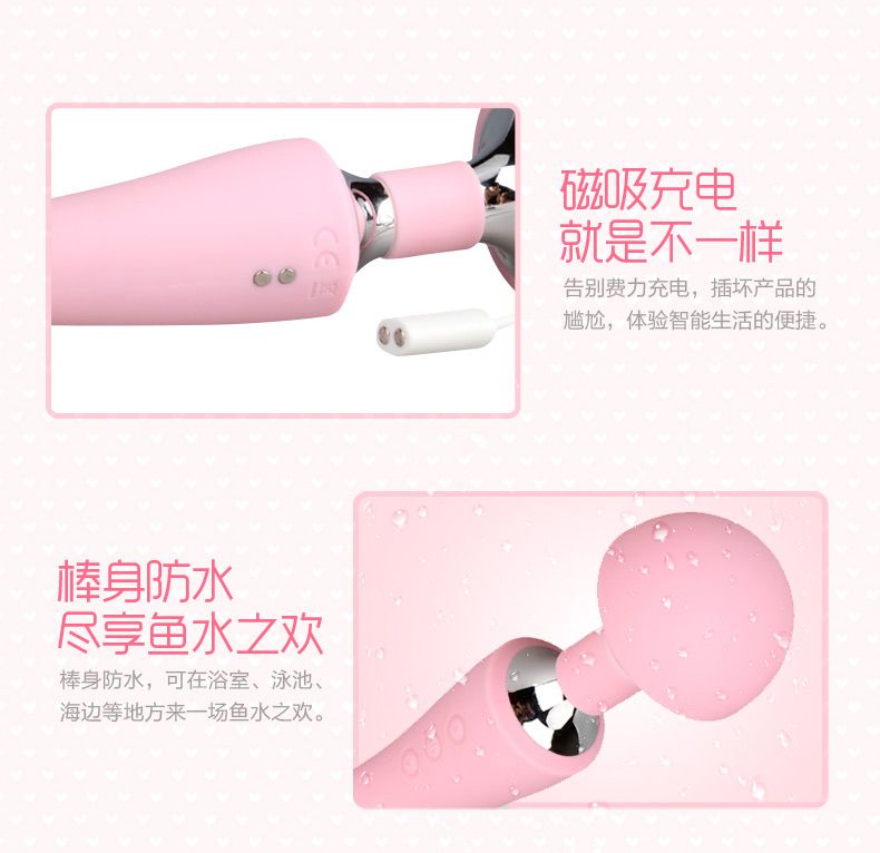 High Quality Toy Sex Adult Female Sex Product for Woman with... Wowyes - Alice Magnetic Rechearable Massager - Purple photo-11