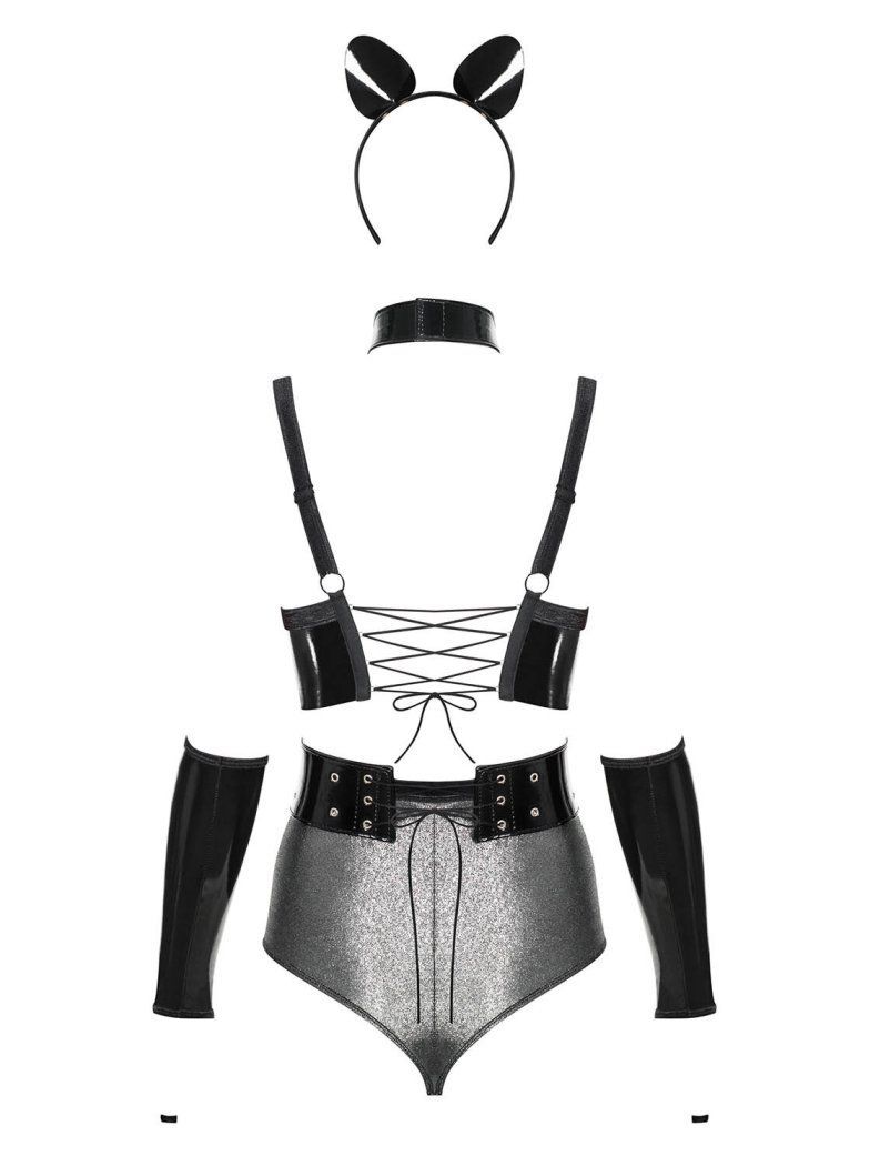 Obsessive - Silveria Set - Black - L/XL photo-8