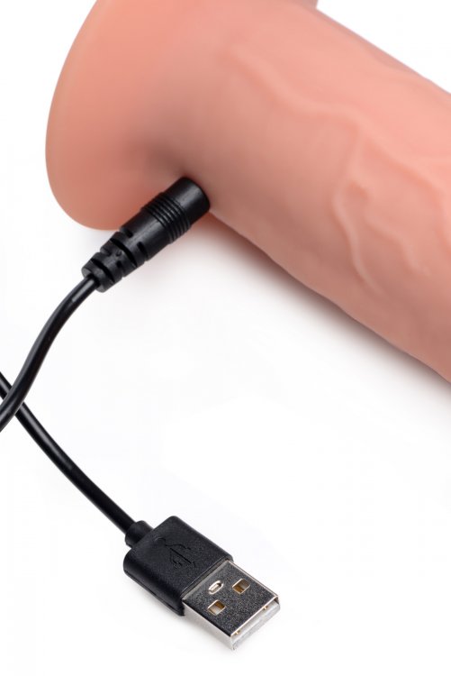 Thump It - 7X Remote Control Thumping Vibro Dildo - Skin photo-9