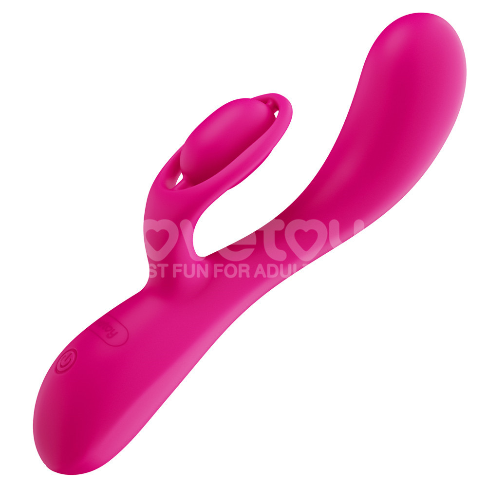Experience ultimate pleasure with this luxury rechargeable s... Lovetoy - Orbit Rabbit Vibrator - Pink photo-3