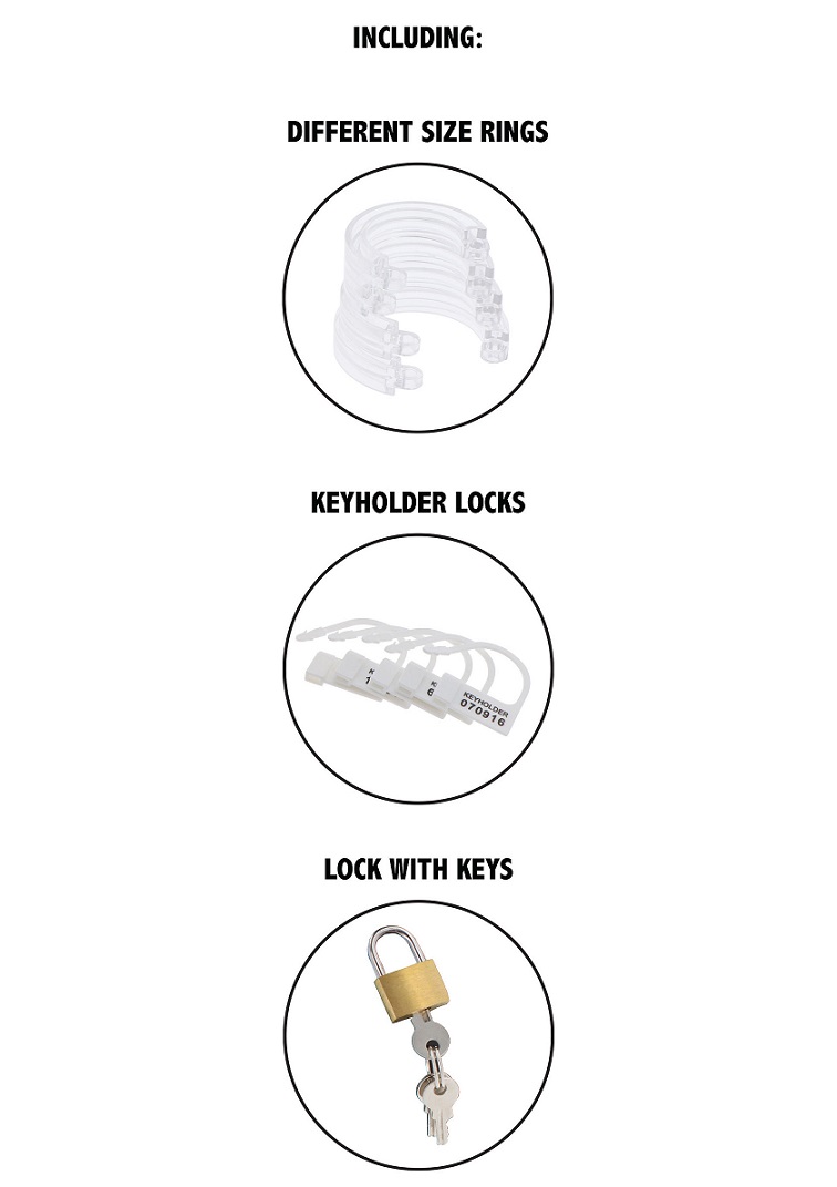 Extreme by Hidden Desire offers a unique collection of penis... Hidden Desire - Extreme Acrylic Chastity Cock Cage - Clear photo-4