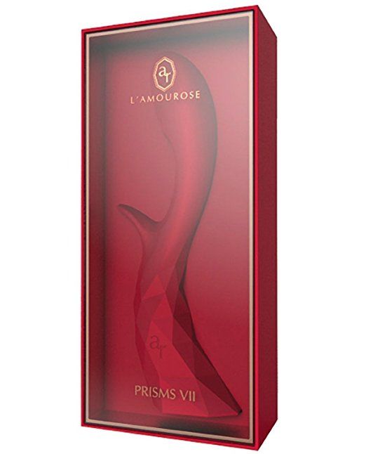 Lamourose Prism VII features intense dual vibrations in a go... Lamourose - Prism VII - Rouge photo-8