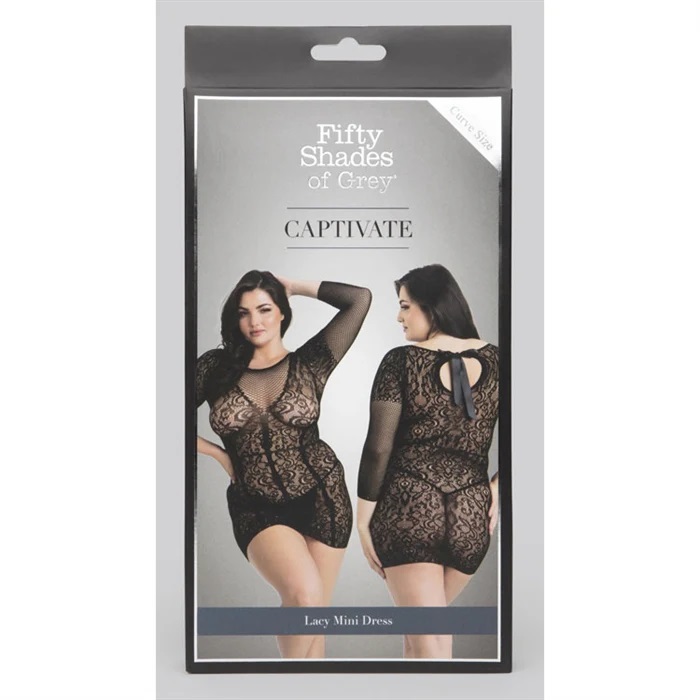 Fifty Shades of Grey - Captivate Mini Dress - Black - Plus Size photo-3