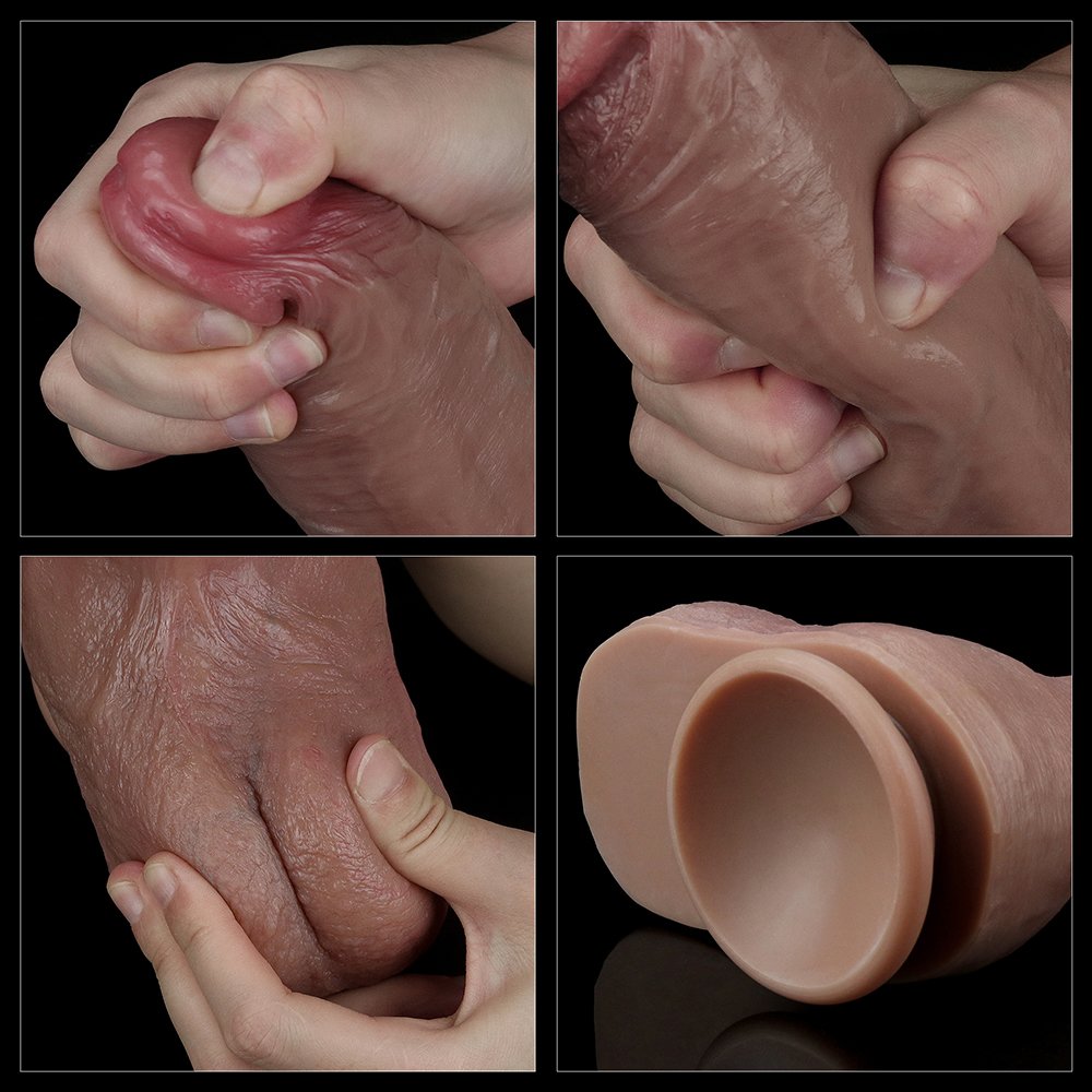 Built to deliver the most lifelike satisfaction, Love Toy Du... Lovetoy - 10.5'' Dual Layered Platinum Silicone Cock photo-11