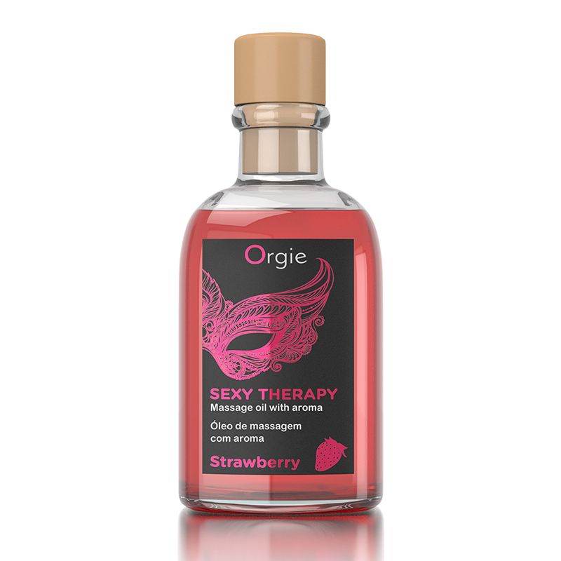 Sexy Therapy Kissable Massage Set to perform the Lips Massag... Orgie - Lips Massage Strawberry Set - 100ml photo-3
