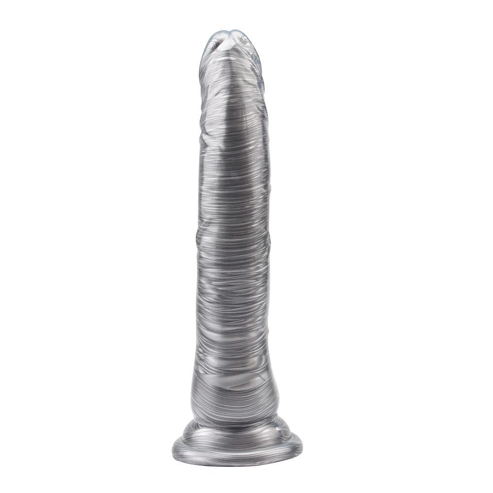 Anti-bacterial, Better-than-real, Strong suction cup.
Mater... Chisa - Mike Hawk Dildo - Silver photo-4