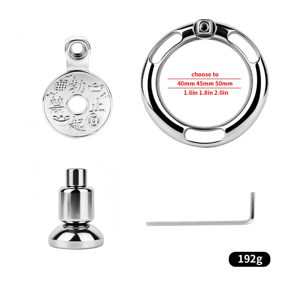 FAAK - Coin Chastity Cage 45mm w Catheter photo-10